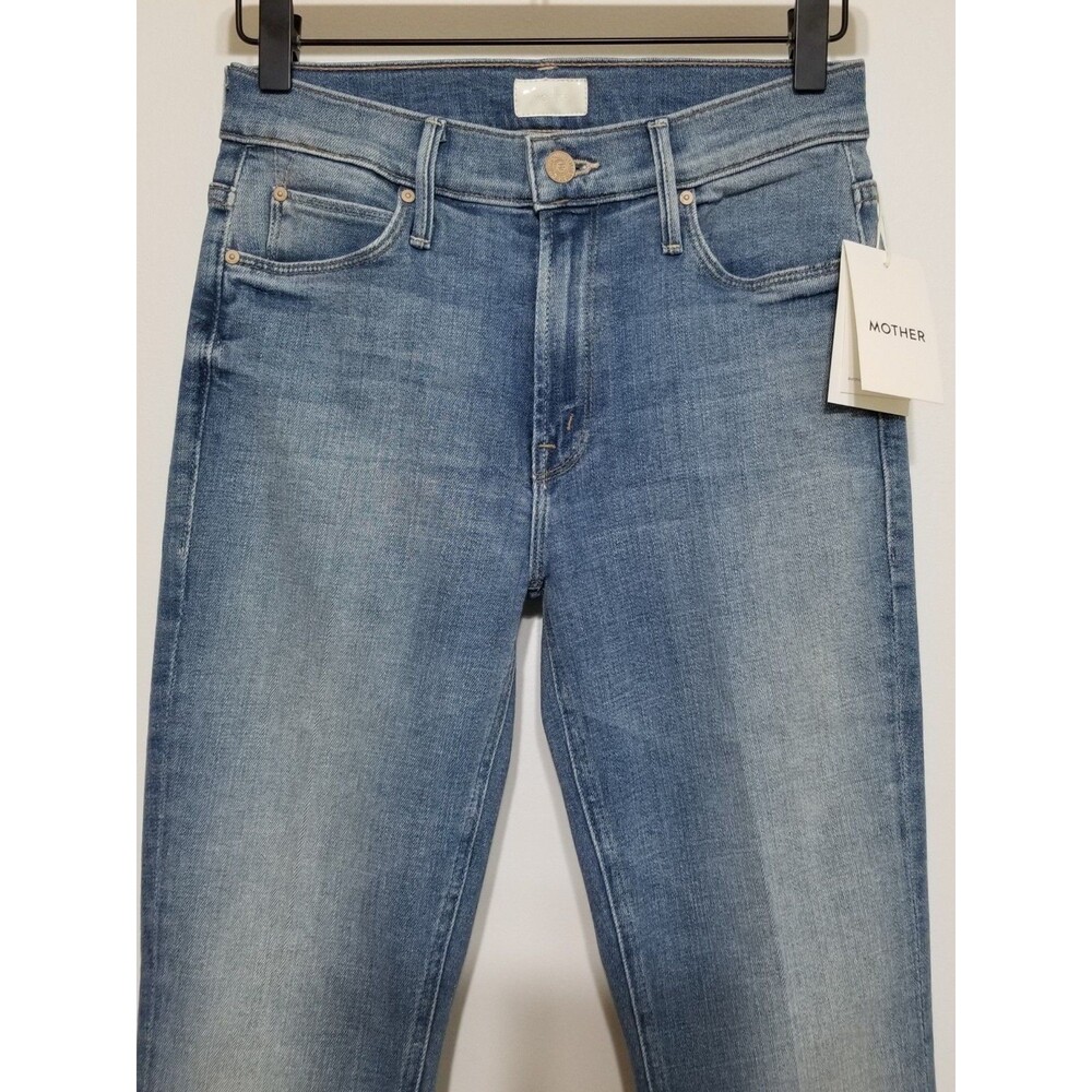 MOTHER The Dazzler Ankle Straight Jeans Camp Expert Light Wash NWT Size 24 25 - Picture 7 of 15